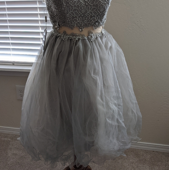 NWT JJ's House Beautiful Gray Dress - Picture 9 of 13